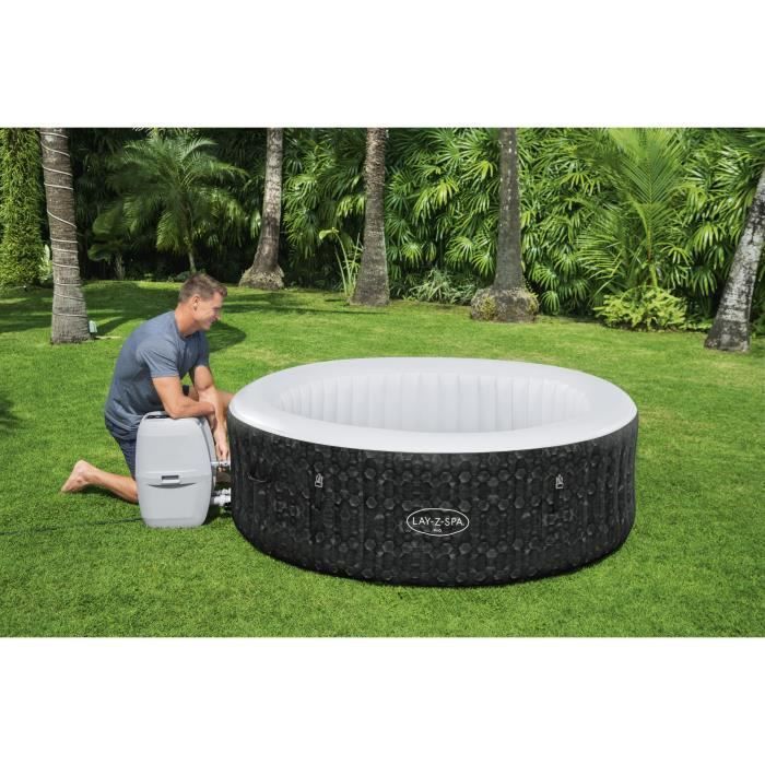 BESTWAY Spa gonflable Lay-Z-Spa RIO, 4/6 places, 196 x 71 cm, 140 jets d'air, diffuseur Chemconnect - Photo n°2