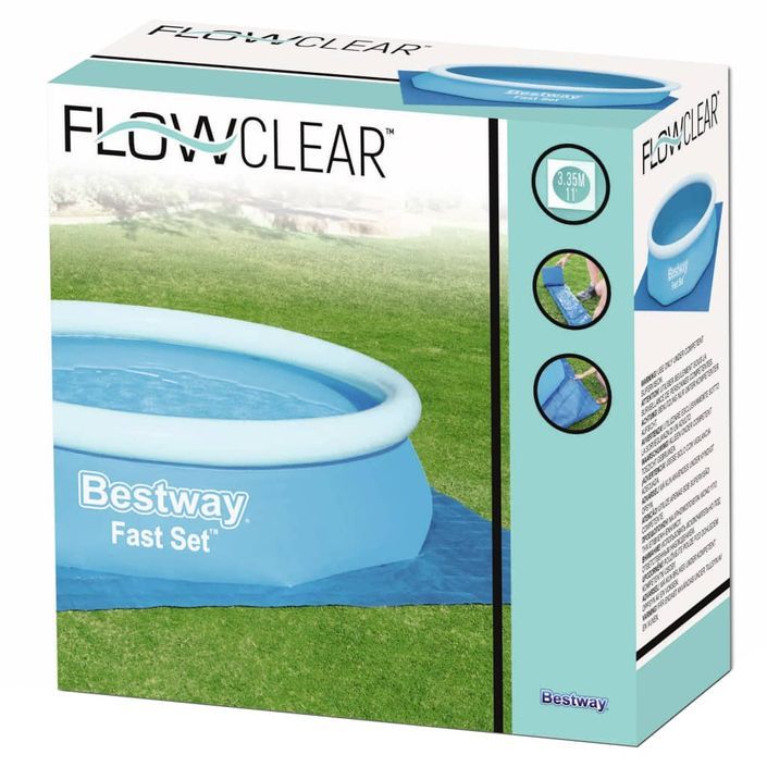 Bestway Tapis de sol pour piscine Flowclear 335x335 cm - Photo n°9