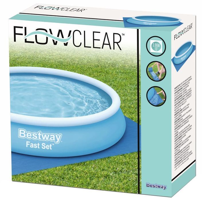 Bestway Tapis de sol pour piscine Flowclear 396x396 cm - Photo n°7