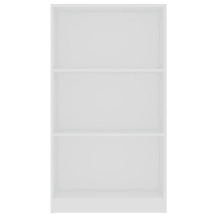 Bibliothèque à 3 niveaux Blanc 60x24x108 cm - Photo n°4