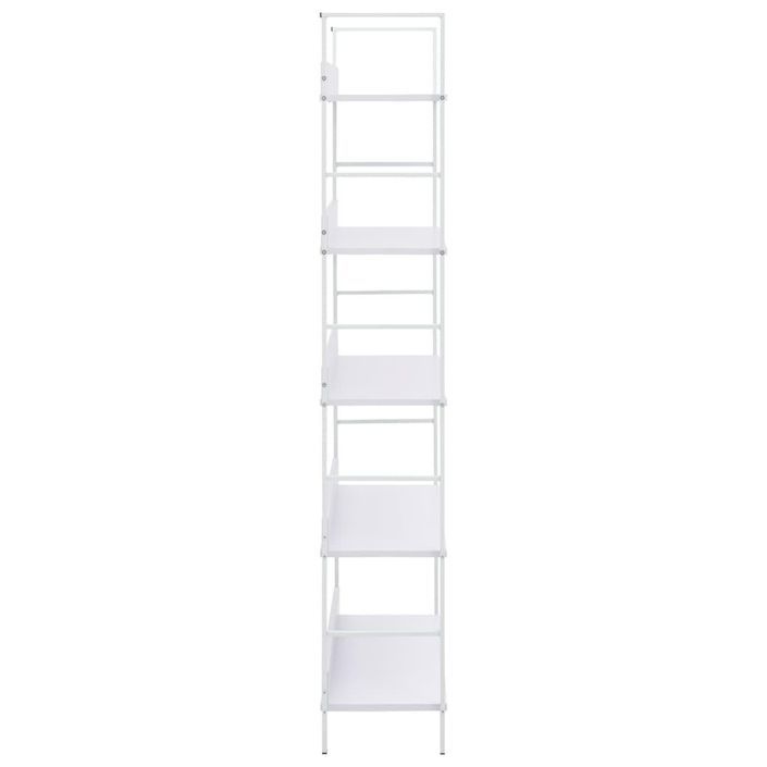 Bibliothèque à 5 niveaux Blanc 60x27,6x158,5 cm - Photo n°4