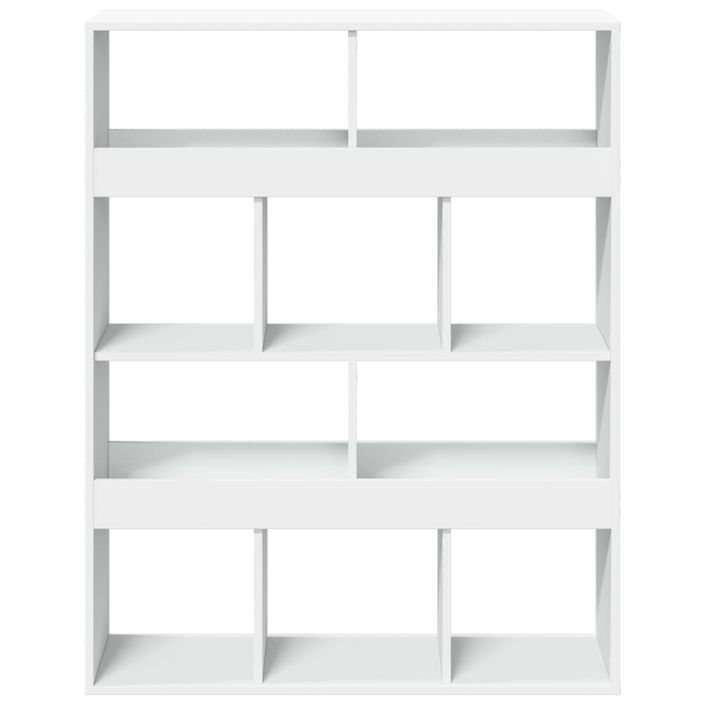 Bibliothèque blanc 100x33x125,5 cm bois d'ingénierie - Photo n°4