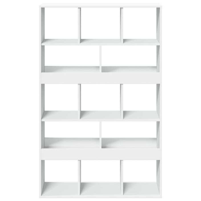 Bibliothèque blanc 100x33x156,5 cm bois d'ingénierie - Photo n°4