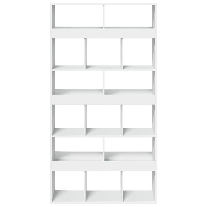 Bibliothèque blanc 100x33x187,5 cm bois d'ingénierie - Photo n°4