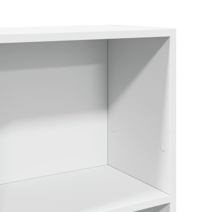 Bibliothèque blanc 40x24x109 cm bois d'ingénierie - Photo n°7