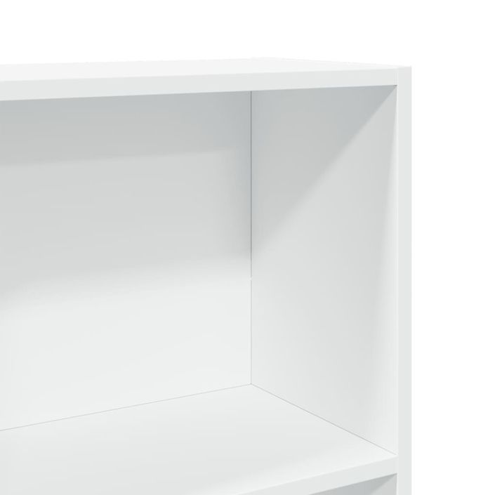 Bibliothèque blanc 40x24x143 cm bois d'ingénierie - Photo n°7