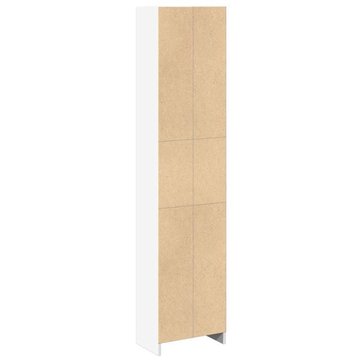 Bibliothèque blanc 40x24x176 cm bois d'ingénierie - Photo n°6