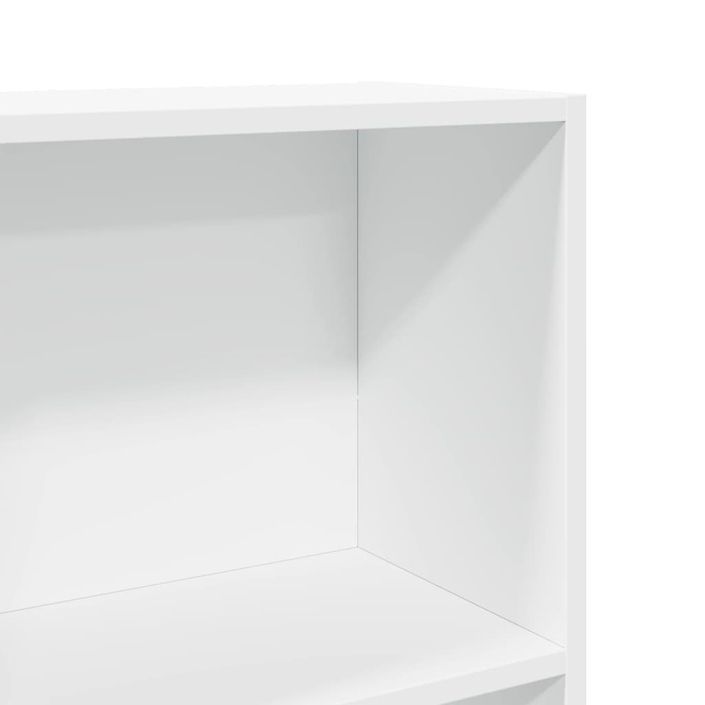 Bibliothèque blanc 40x24x176 cm bois d'ingénierie - Photo n°7