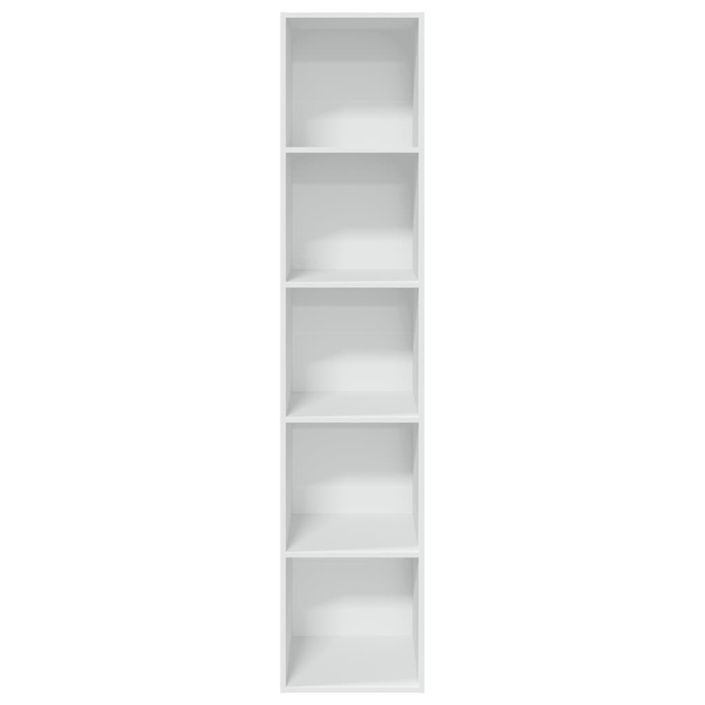 Bibliothèque blanc 40x30x189 cm bois d'ingénierie - Photo n°4