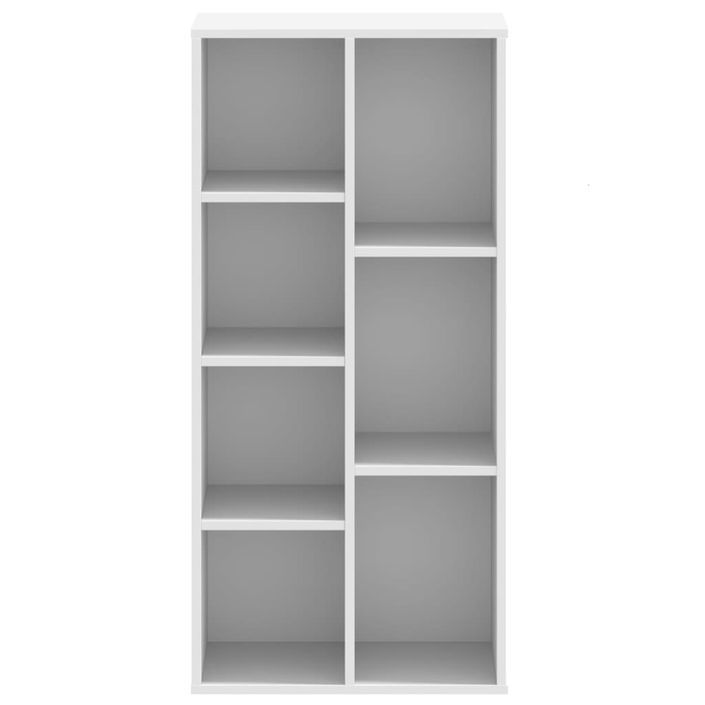 Bibliothèque blanc 50x25x105 cm bois d'ingénierie - Photo n°4