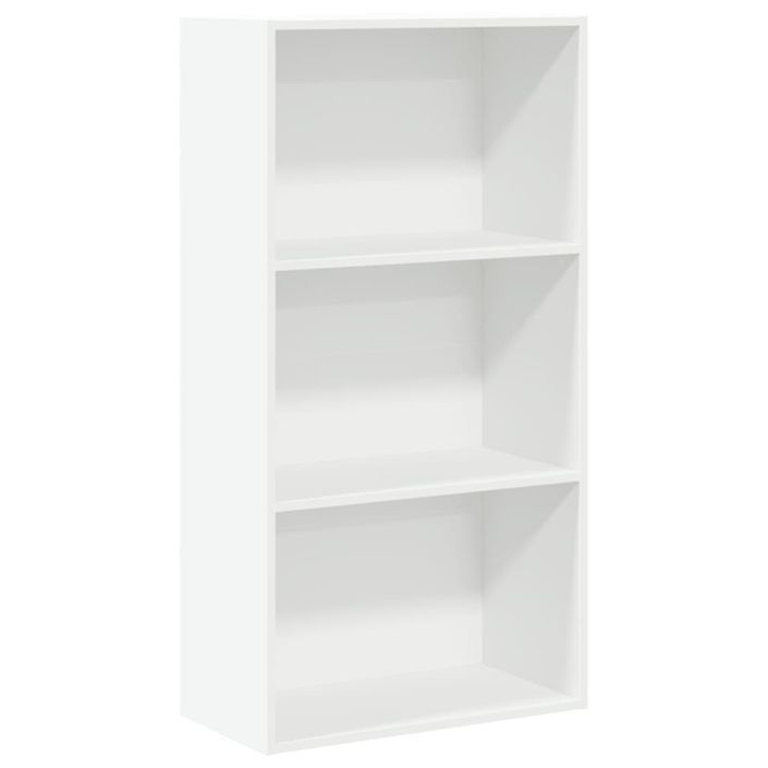 Bibliothèque blanc 60x30x114 cm bois d'ingénierie - Photo n°2