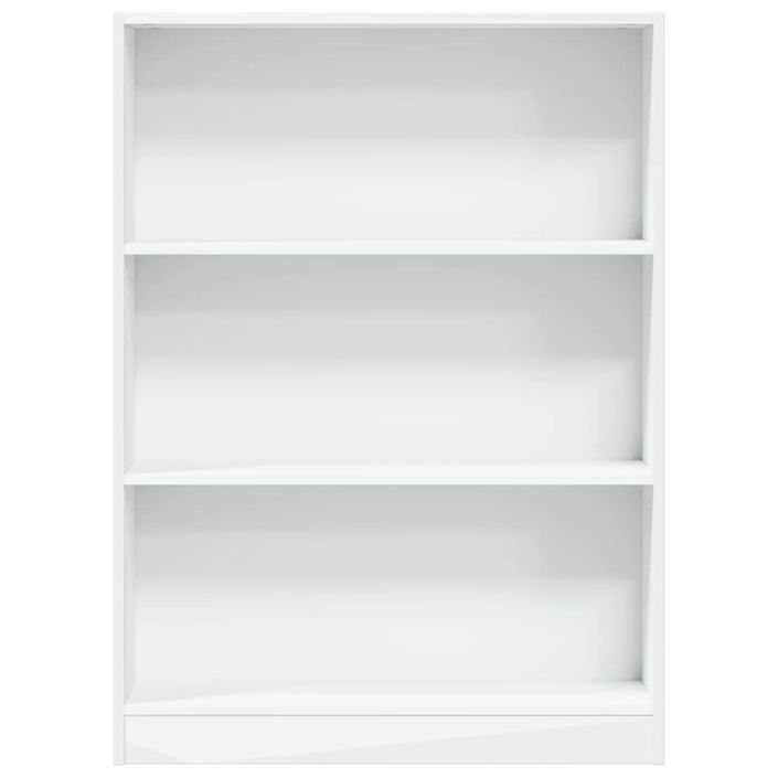 Bibliothèque blanc 80x24x109 cm bois d'ingénierie - Photo n°4