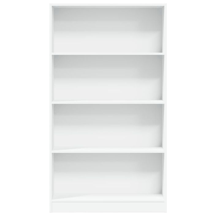 Bibliothèque blanc 80x24x143 cm bois d'ingénierie - Photo n°4