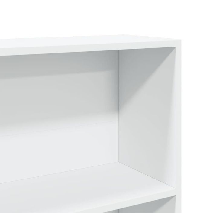 Bibliothèque blanc 80x24x143 cm bois d'ingénierie - Photo n°7