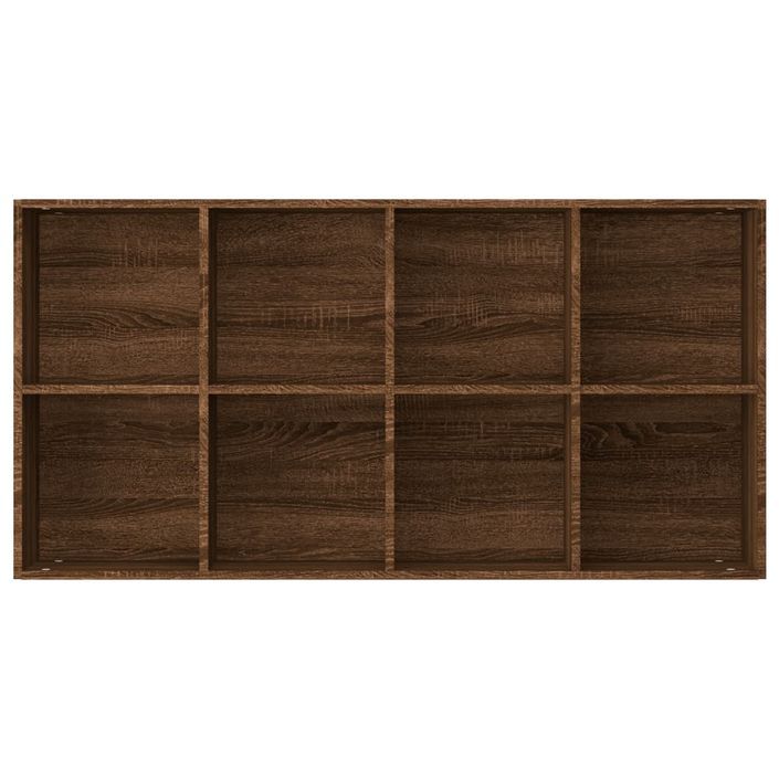 Bibliothèque/Buffet Chêne marron 66x30x130 cm Bois d'ingénierie - Photo n°7