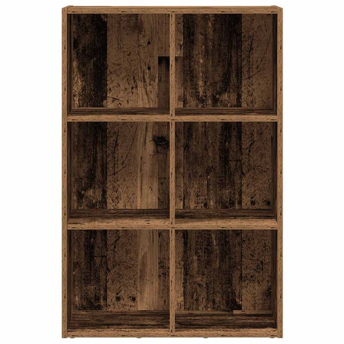 Bibliothèque/Buffet vieux bois 66x30x98 cm bois d'ingénierie - Photo n°5