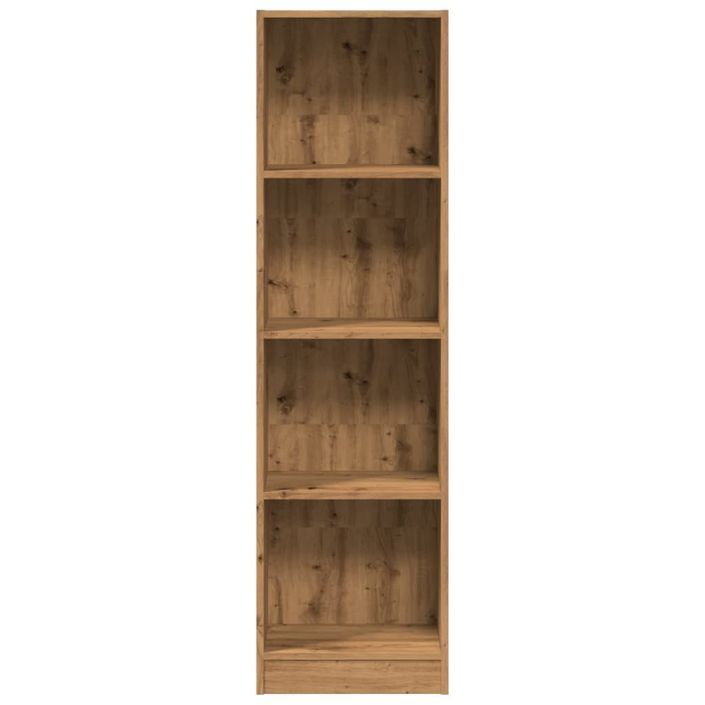 Bibliothèque chêne artisanal 40x24x143 cm bois d'ingénierie - Photo n°4