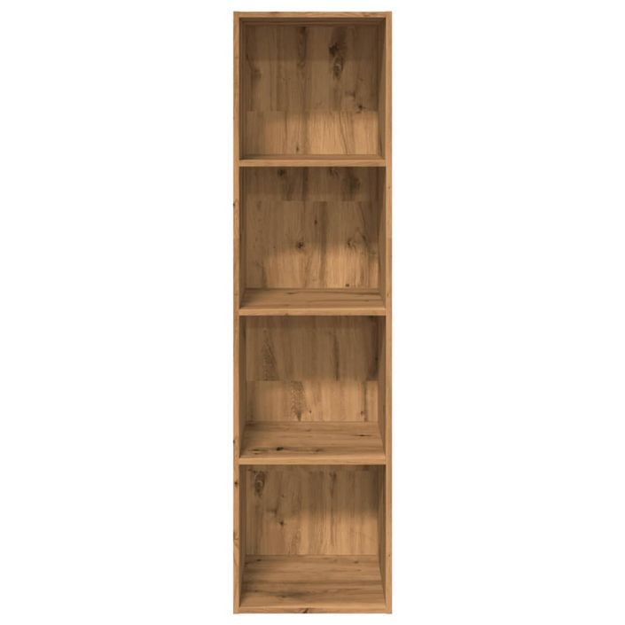 Bibliothèque chêne artisanal 40x30x152 cm bois d'ingénierie - Photo n°4