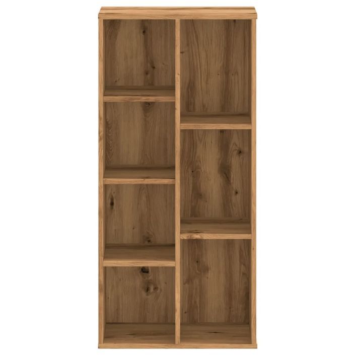 Bibliothèque chêne artisanal 50x25x105 cm bois d'ingénierie - Photo n°4