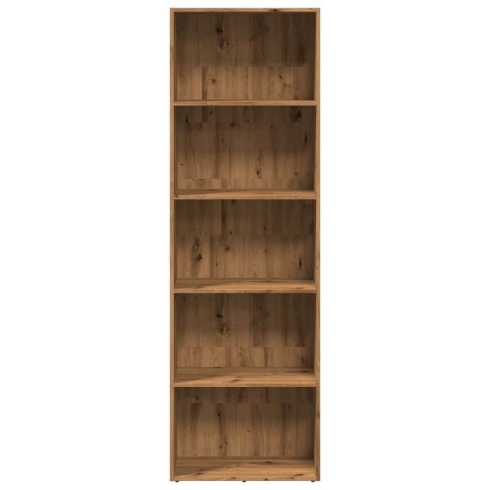 Bibliothèque chêne artisanal 60x30x189 cm bois d'ingénierie - Photo n°3