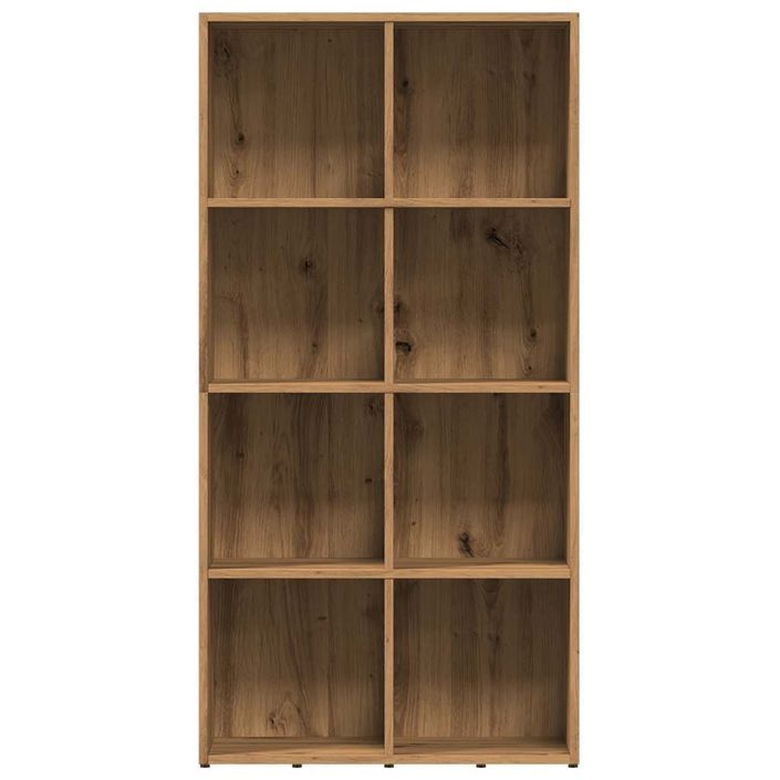 Bibliothèque chêne artisanal 66x30x130 cm bois d'ingénierie - Photo n°5