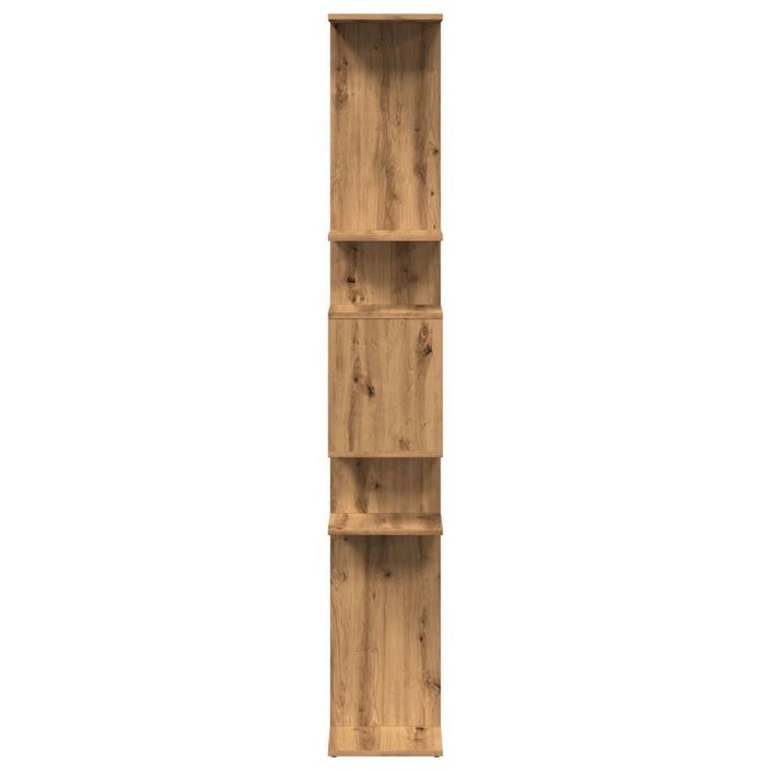 Bibliothèque chêne artisanal 92x29x188 cm bois d'ingénierie - Photo n°6