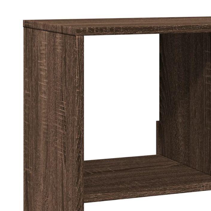 Bibliothèque chêne marron 100x33x156,5 cm bois d'ingénierie - Photo n°7