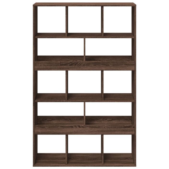 Bibliothèque chêne marron 100x33x156,5 cm bois d'ingénierie - Photo n°4