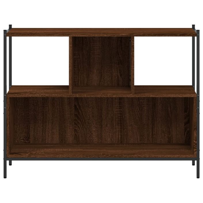 Bibliothèque chêne marron 102x28x77,5 cm bois d'ingénierie - Photo n°5