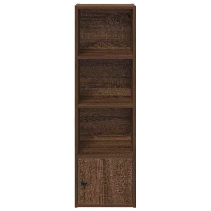 Bibliothèque chêne marron 31x24x102 cm bois d'ingénierie - Photo n°5