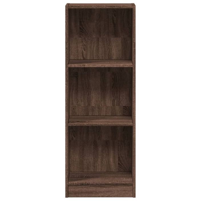 Bibliothèque chêne marron 40x24x109 cm bois d'ingénierie - Photo n°4