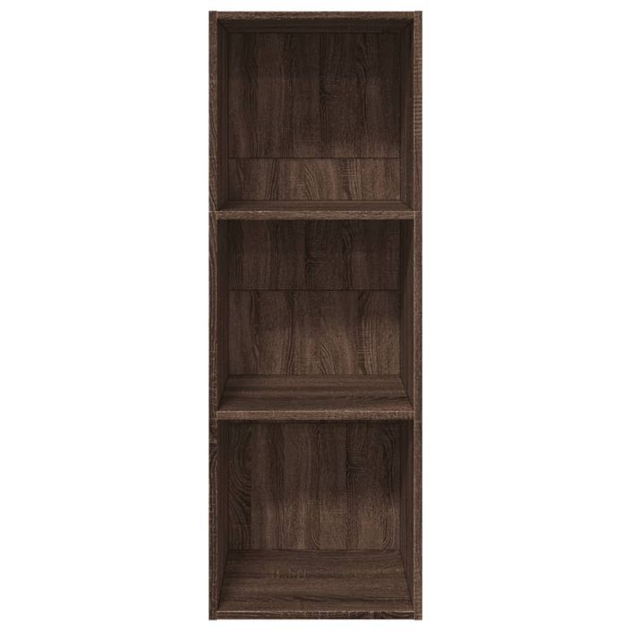 Bibliothèque chêne marron 40x30x114 cm bois d'ingénierie - Photo n°4