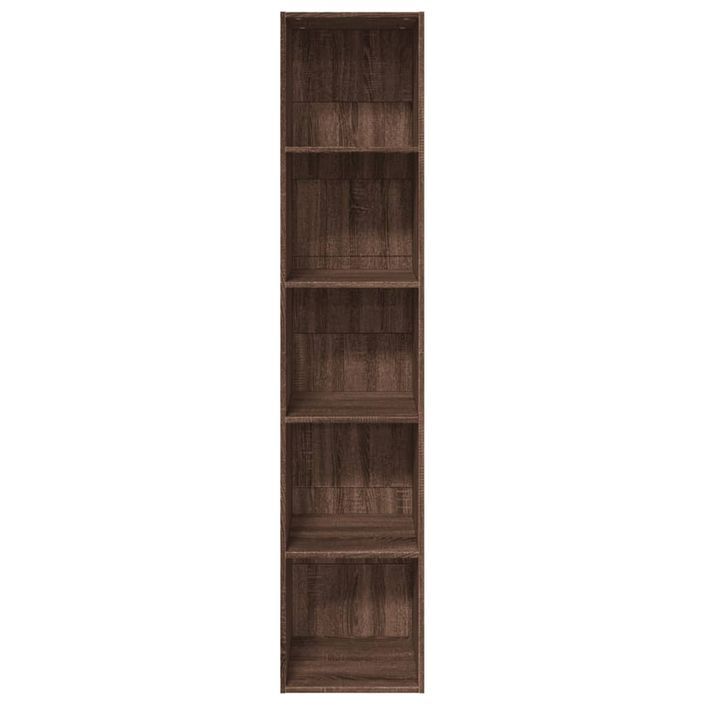 Bibliothèque chêne marron 40x30x189 cm bois d'ingénierie - Photo n°4