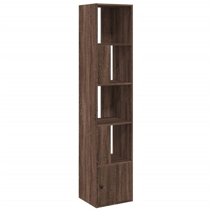 Bibliothèque chêne marron 40x36x189 cm bois d'ingénierie - Photo n°2