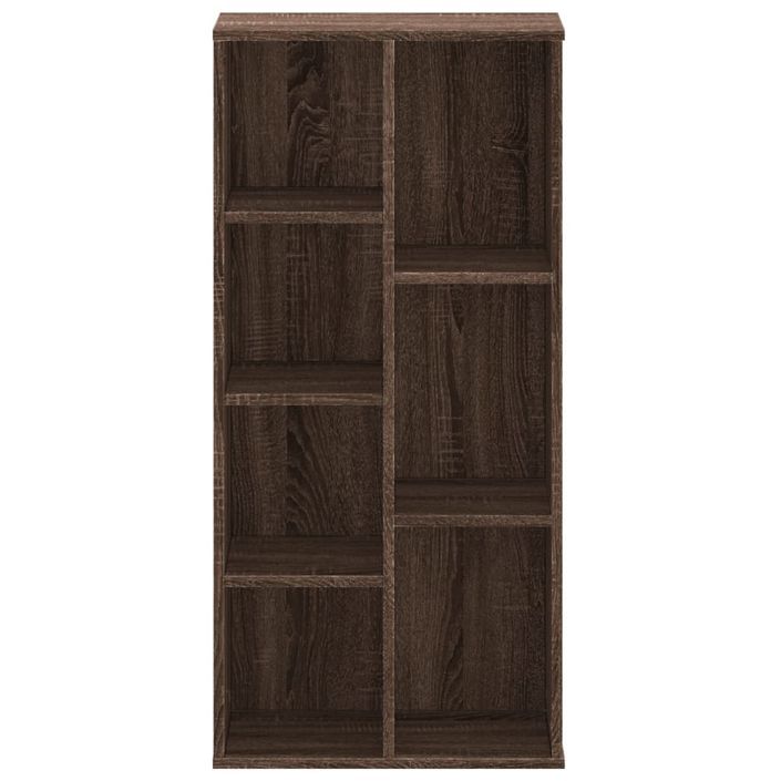 Bibliothèque chêne marron 50x25x105 cm bois d'ingénierie - Photo n°4