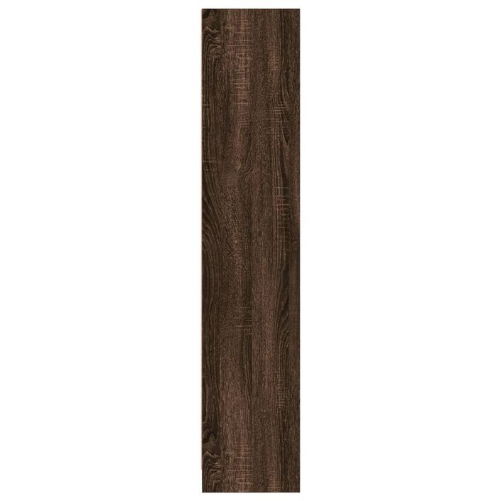 Bibliothèque chêne marron 57x28,5x141 cm bois d'ingénierie - Photo n°5