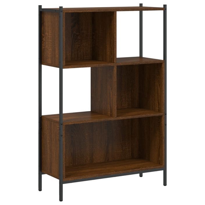 Bibliothèque chêne marron 72x28x109 cm bois d'ingénierie - Photo n°1