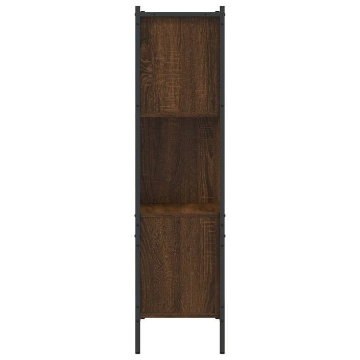 Bibliothèque chêne marron 72x28x109 cm bois d'ingénierie - Photo n°6