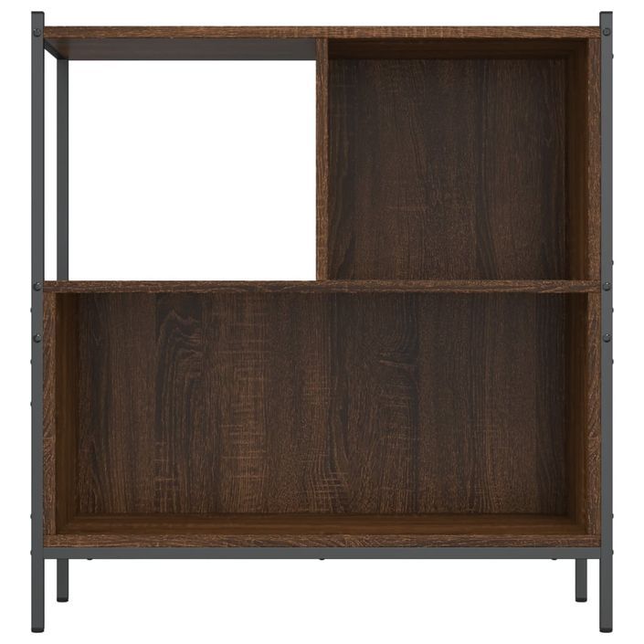 Bibliothèque chêne marron 72x28x77,5 cm bois d'ingénierie - Photo n°5