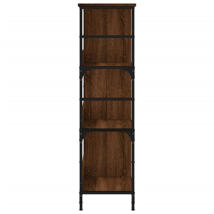 Bibliothèque chêne marron 78,5x33x117,5 cm bois d'ingénierie - Photo n°5