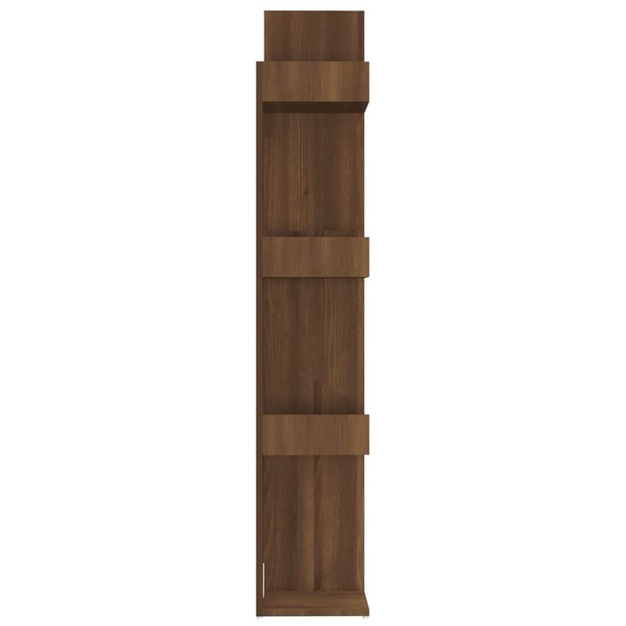 Bibliothèque Chêne marron 86x25,5x140 cm Bois d'ingénierie - Photo n°6