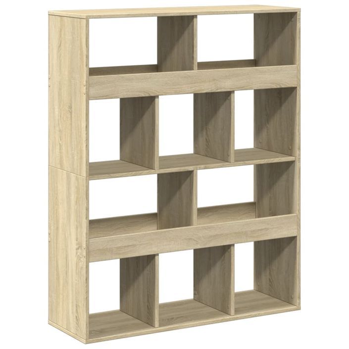 Bibliothèque chêne sonoma 100x33x125,5 cm bois d'ingénierie - Photo n°6