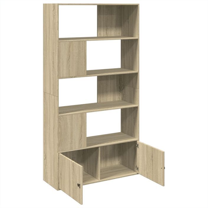 Bibliothèque chêne sonoma 100x36x189 cm bois d'ingénierie - Photo n°6