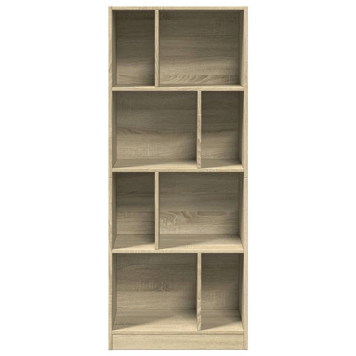 Bibliothèque chêne sonoma 57x28,5x141 cm bois d'ingénierie - Photo n°4