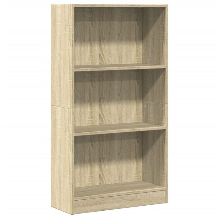 Bibliothèque chêne sonoma 60x24x109 cm bois d'ingénierie - Photo n°2