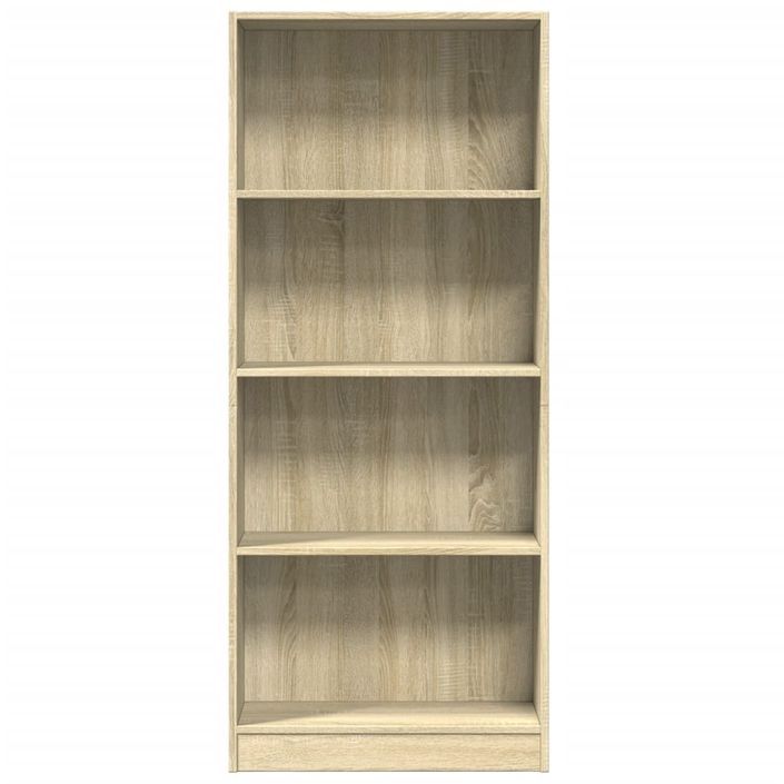 Bibliothèque chêne sonoma 60x24x143 cm bois d'ingénierie - Photo n°4