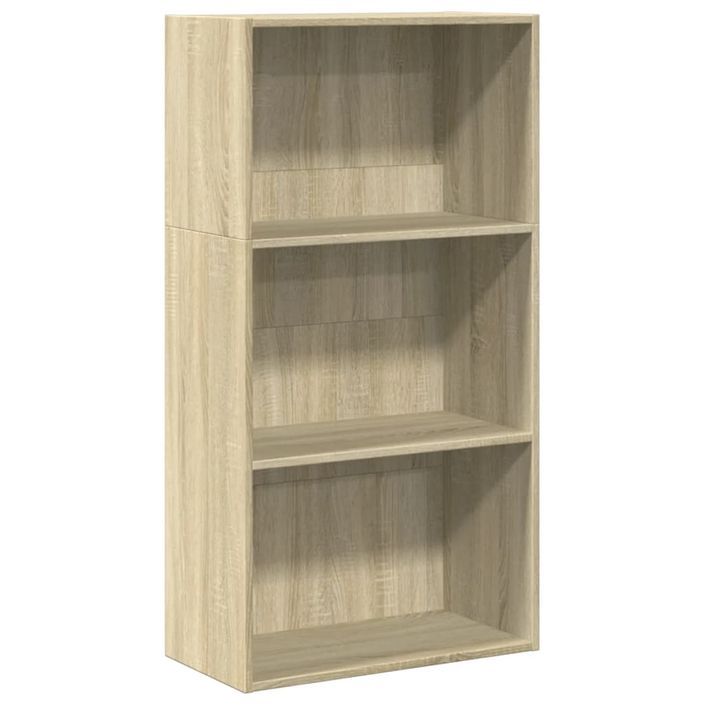 Bibliothèque chêne sonoma 60x30x114 cm bois d'ingénierie - Photo n°2