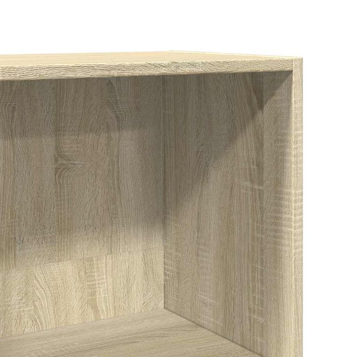 Bibliothèque chêne sonoma 60x30x114 cm bois d'ingénierie - Photo n°7