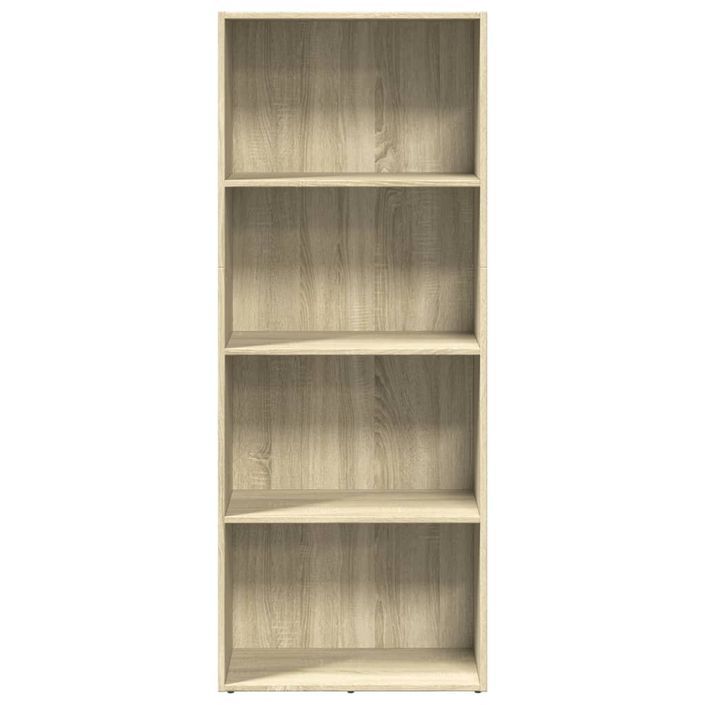 Bibliothèque chêne sonoma 60x30x152 cm bois d'ingénierie - Photo n°4