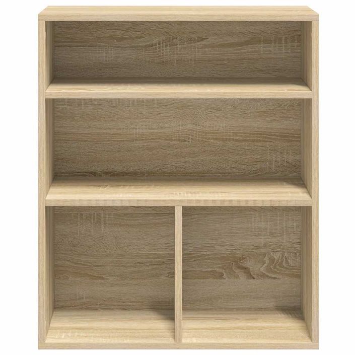 Bibliothèque chêne sonoma 60x30x71,5 cm bois d'ingénierie - Photo n°4